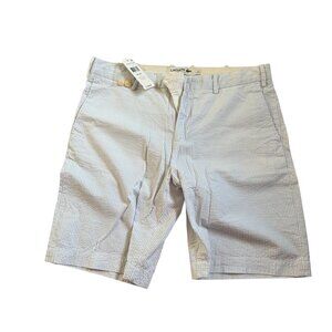 Lacoste Seersucker Blue/White Shorts NWT Mens 34